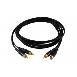 SOMMER CABLE RCA cable 2x2 1m bk Hicon